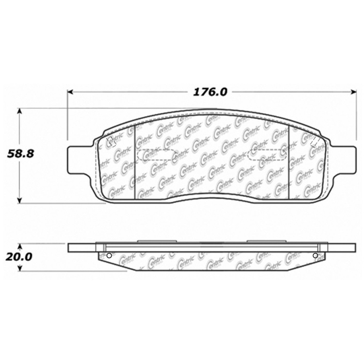 2009, 2008, 2007, 2006, 2005, 2004, 2003 Ford Lobo Disc Brake Pad Set
