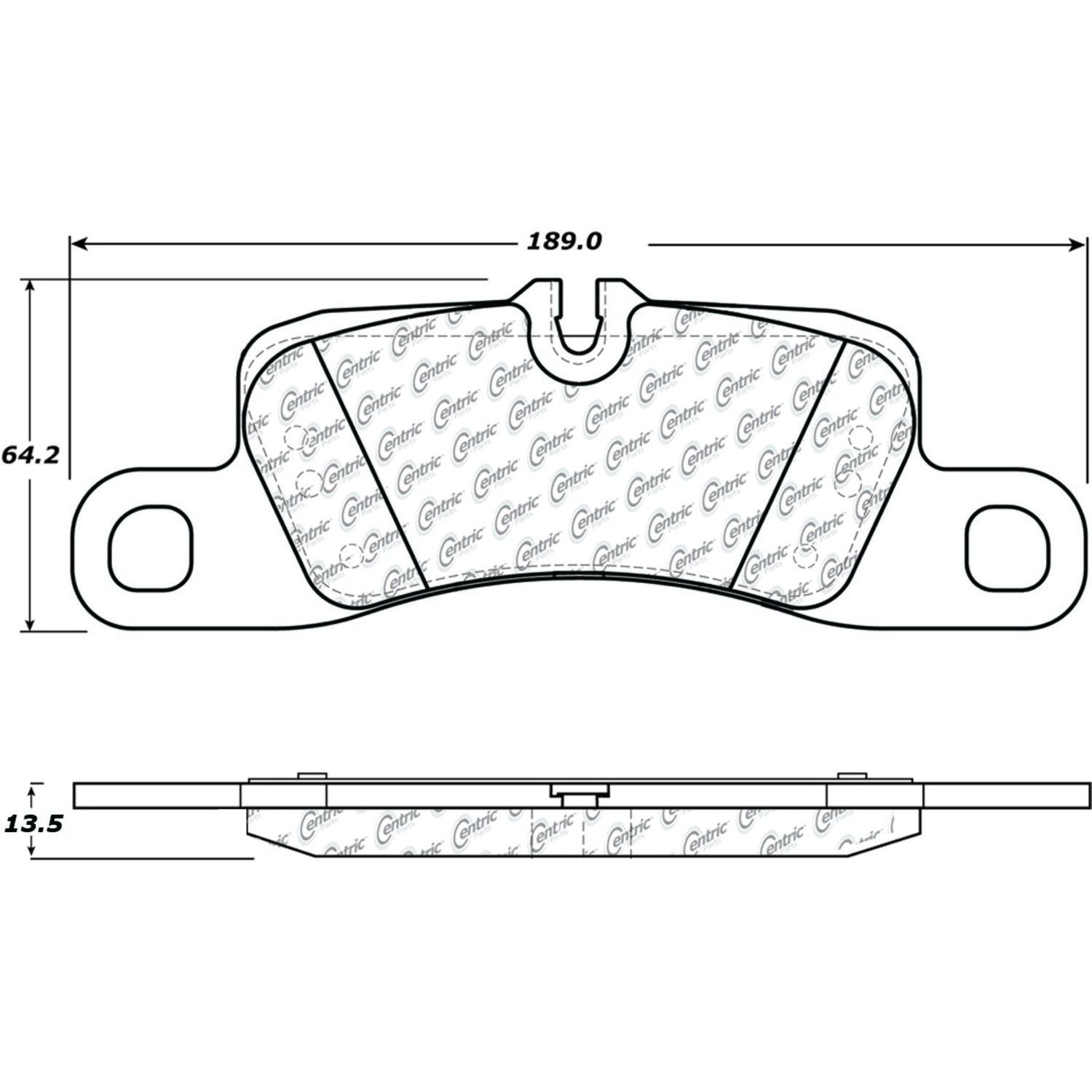 2010, 2009 Porsche Cayenne Disc Brake Pad Set