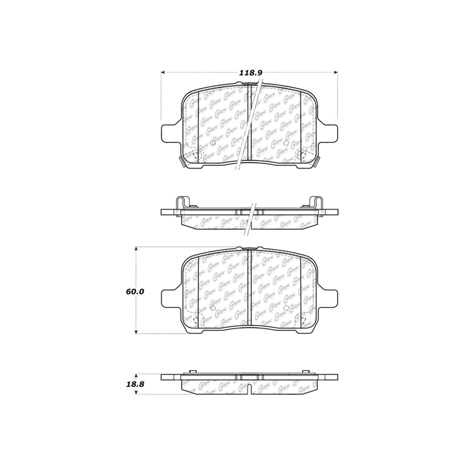 2009, 2008, 2007, 2006 Pontiac Solstice Disc Brake Pad Set