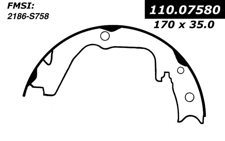 2009, 2008, 2007, 2006, 2005, 2004, 2003, 2002, 2001, 2000 Subaru Outback Parking Brake Shoe