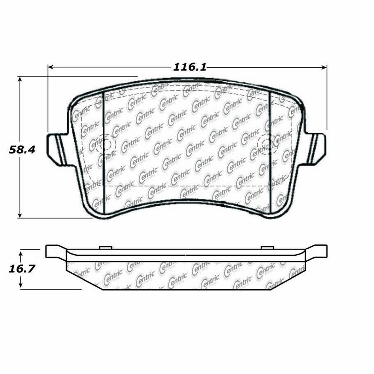 2016, 2015, 2014, 2013, 2012, 2011, 2010, 2009 Audi A4 Disc Brake Pad Set