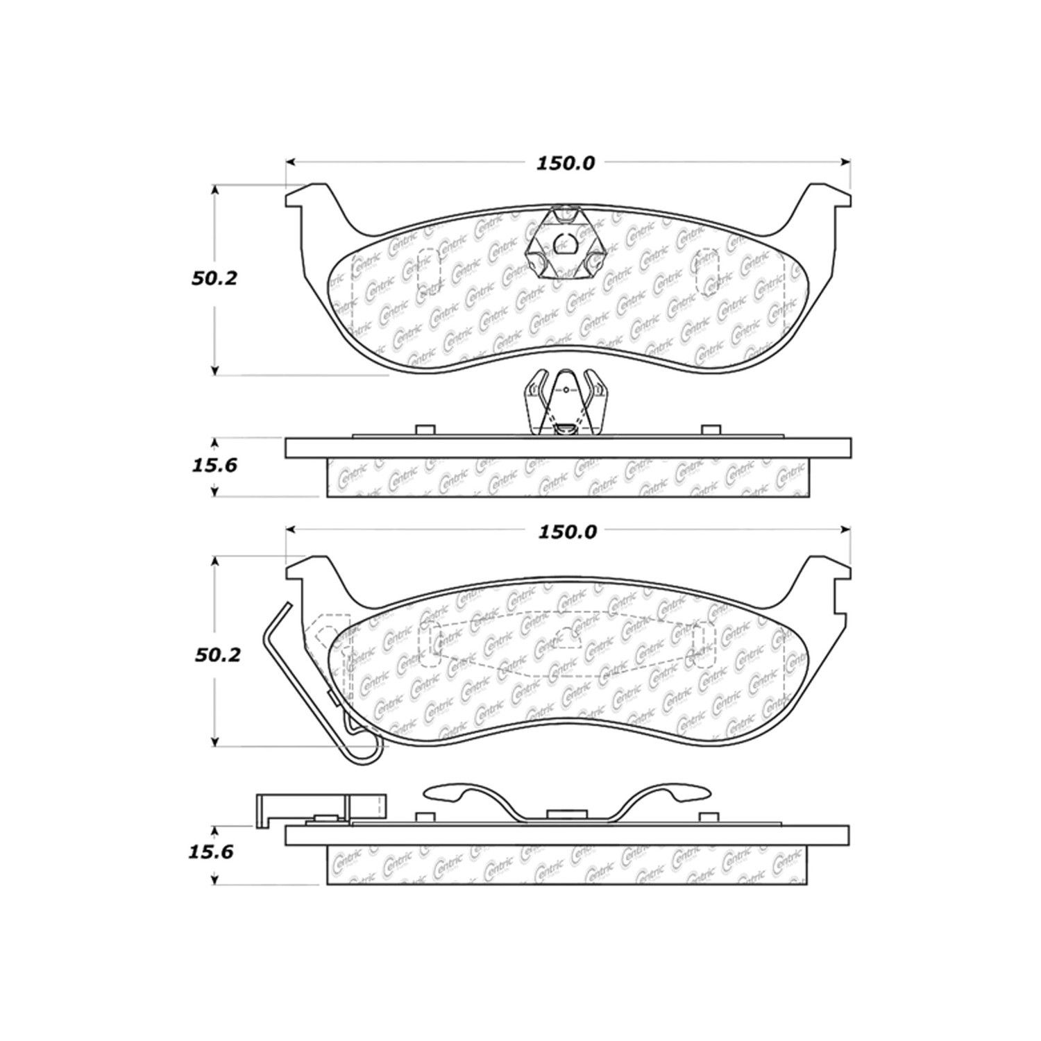 2011, 2010 Ford Ranger Victoria Disc Brake Pad Set