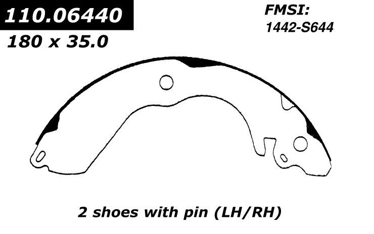1994, 1993, 1992, 1991 Eagle Summit Drum Brake Shoe