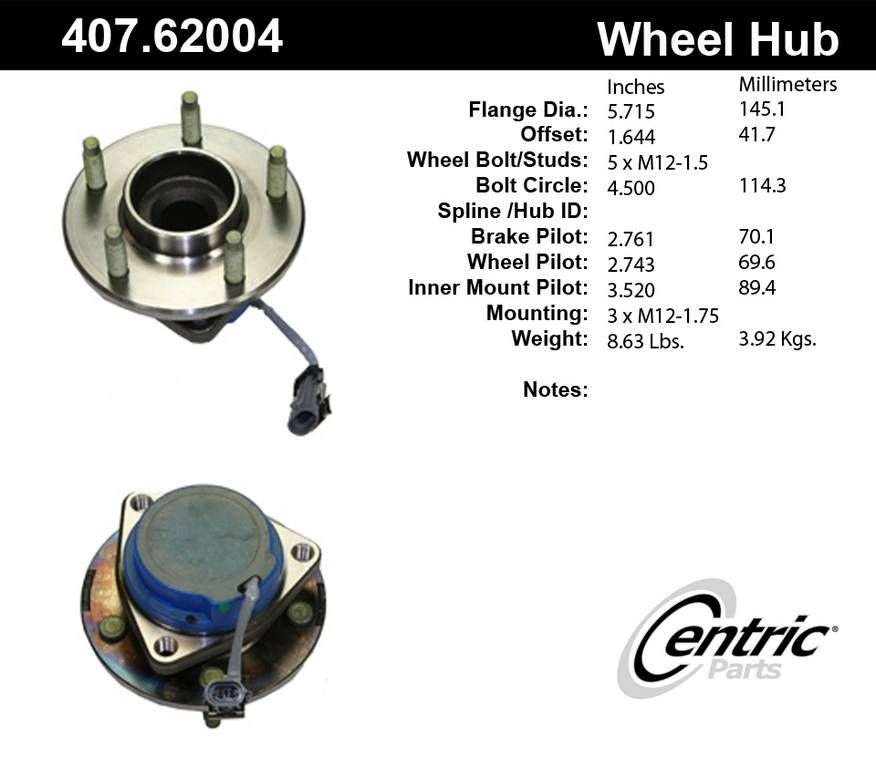 2005 Saturn Relay Wheel Bearing and Hub Assembly