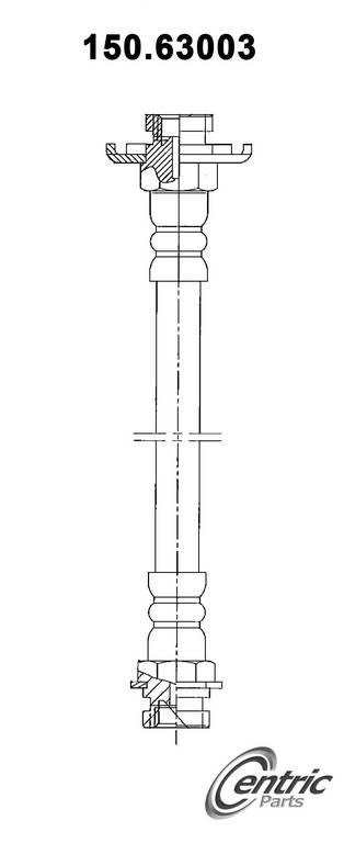 1969, 1968, 1967 Dodge Dart Brake Hydraulic Hose