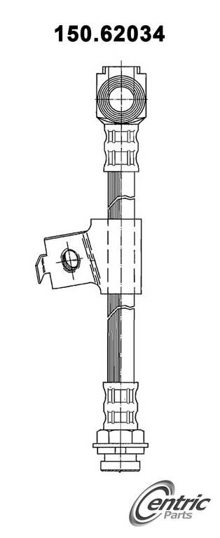 1991, 1990, 1989, 1988, 1987, 1986, 1985, 1984 Pontiac 6000 Brake Hydraulic Hose