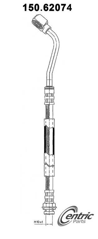 2002, 2001, 2000, 1999, 1998, 1997, 1996, 1995, 1994, 1993, 1992, 1991 Saturn SL1 Brake Hydraulic Hose