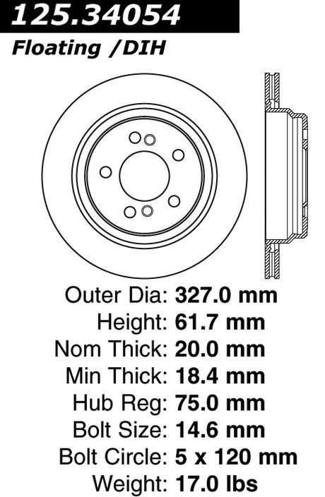 2006, 2005, 2004, 2003, 2002, 2001 BMW M3 Disc Brake Rotor