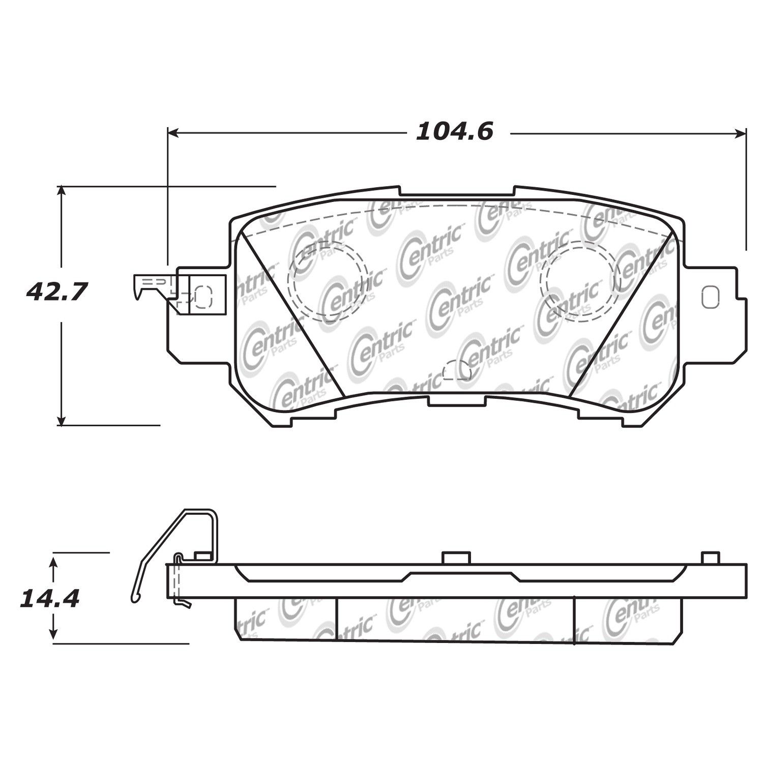 2018, 2017, 2016 Mazda CX-3 Disc Brake Pad Set