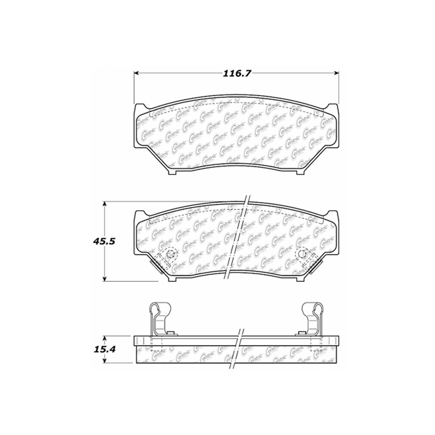 1997, 1996 Geo Tracker Disc Brake Pad Set