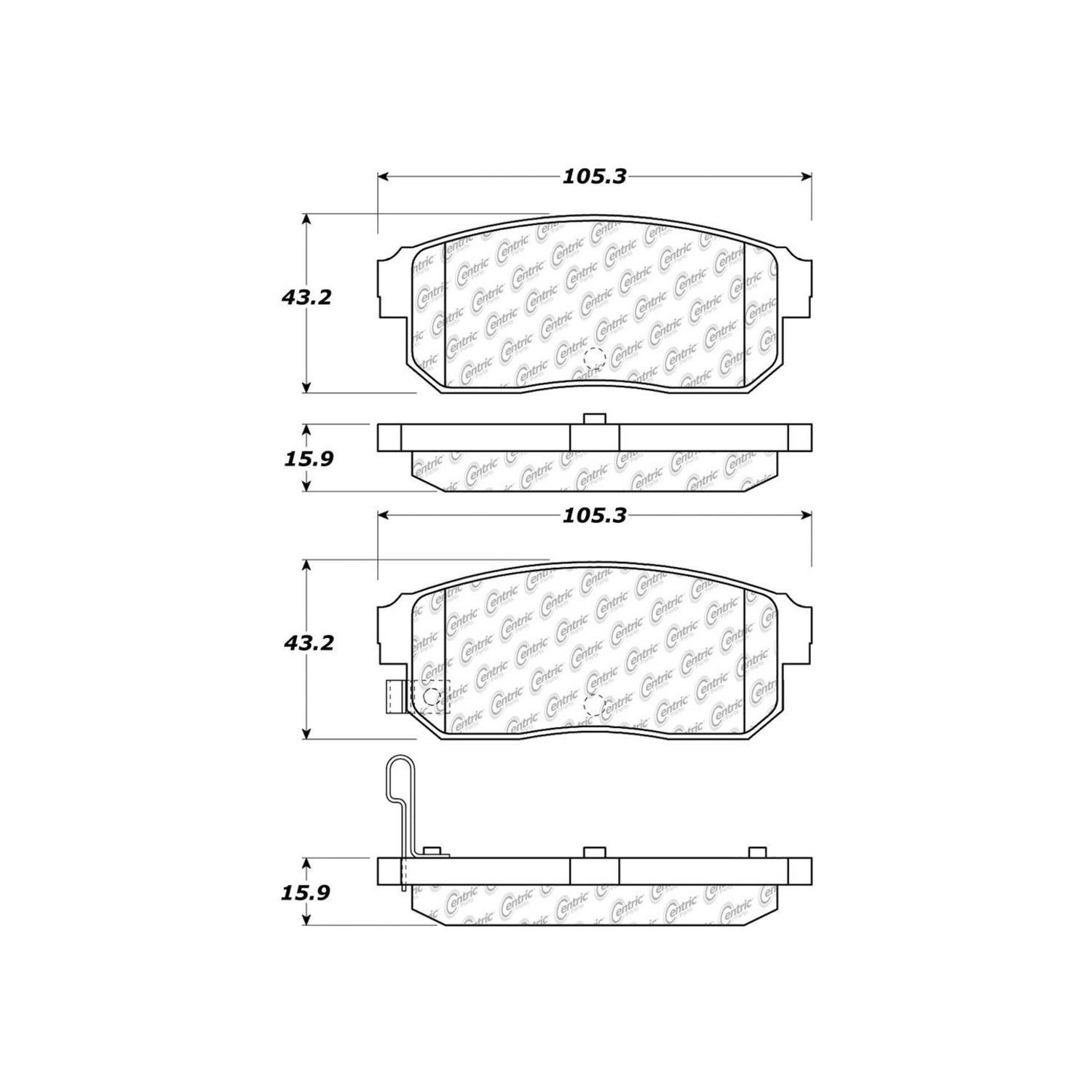 2004, 2003, 2002 INFINITI I35 Disc Brake Pad Set