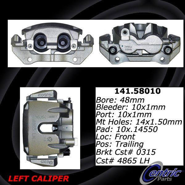 2020, 2019, 2018, 2017, 2016, 2015, 2014, 2013, 2012, 2011 Dodge Durango Disc Brake Caliper