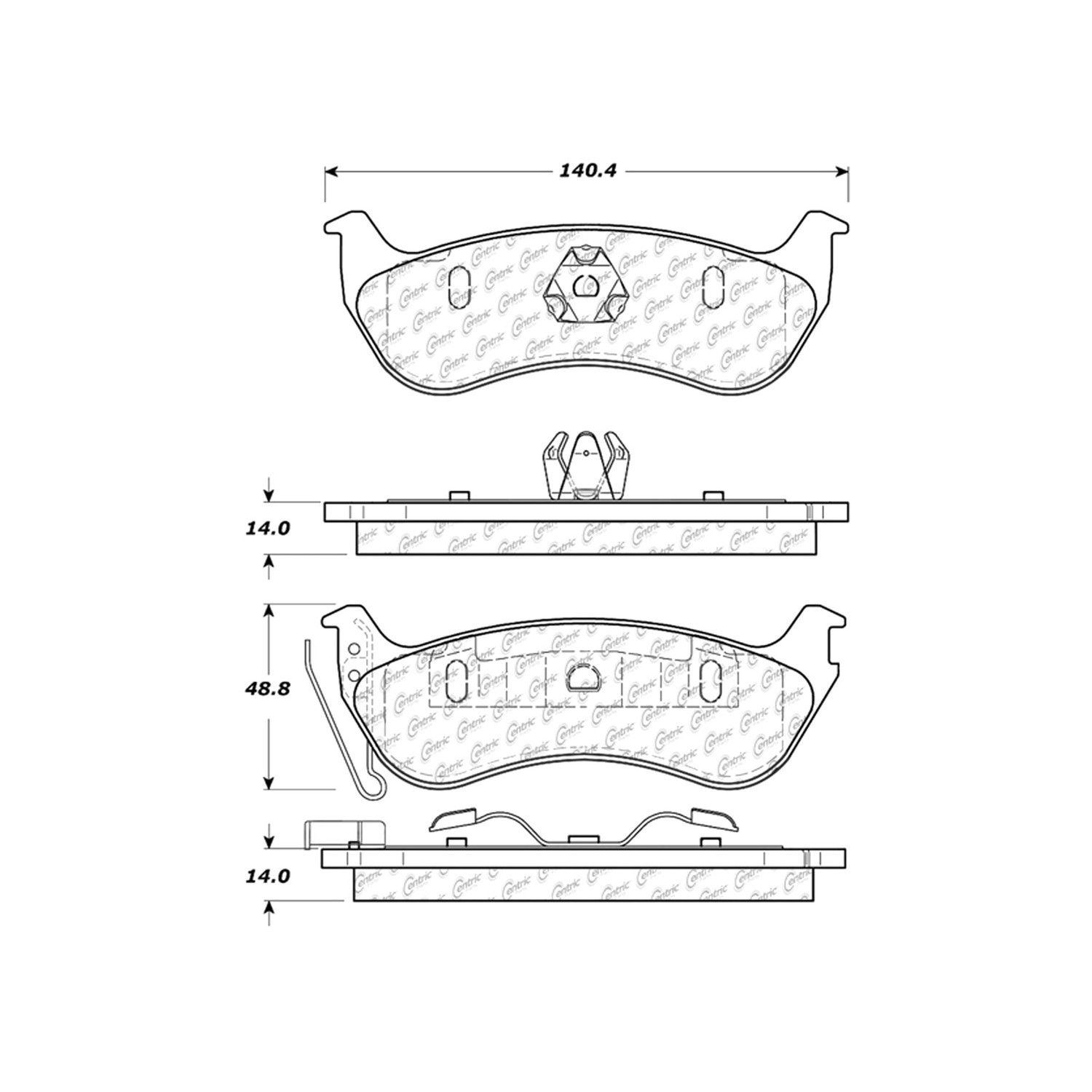 2007, 2006, 2005, 2004, 2003 Jeep Liberty Disc Brake Pad Set