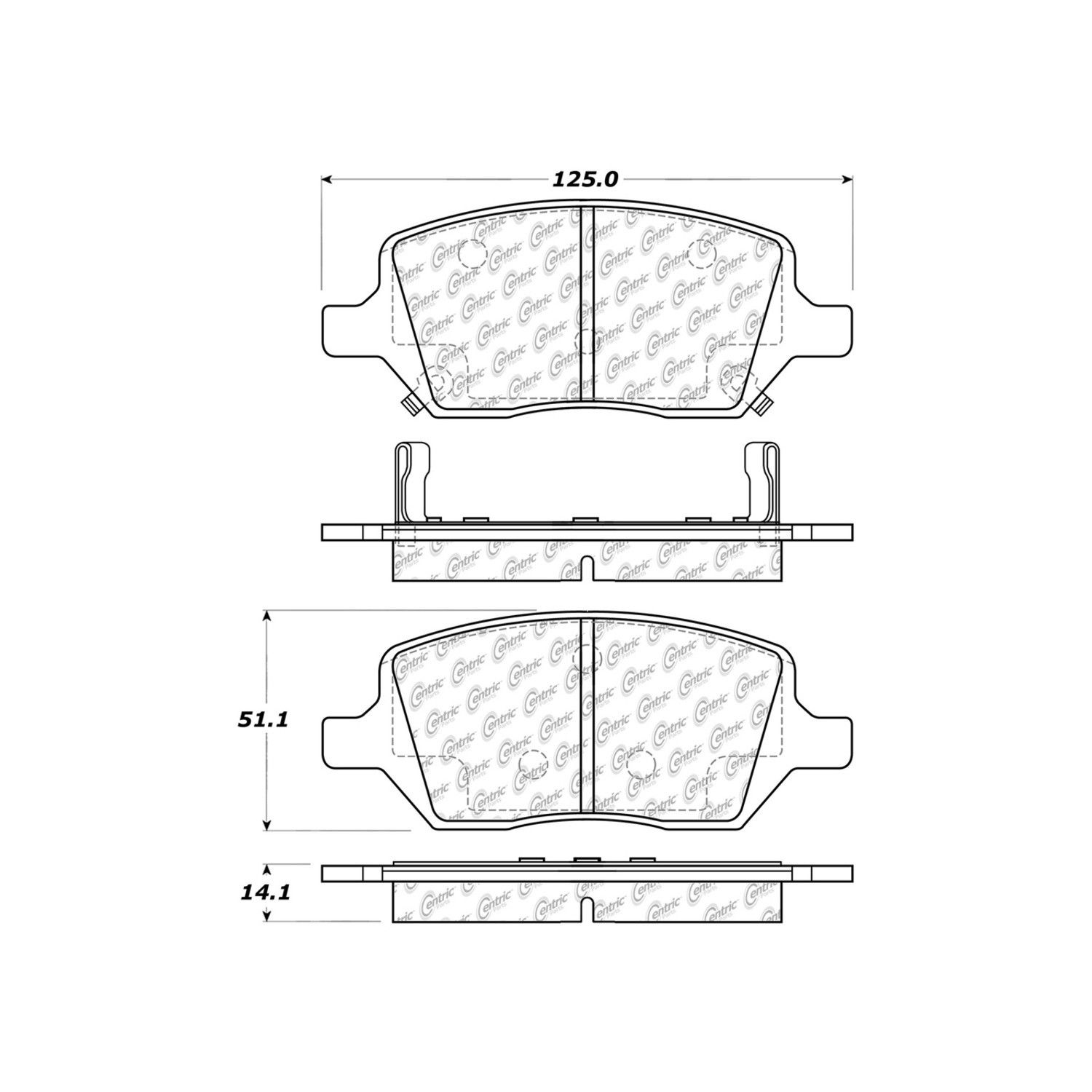 2007, 2006, 2005 Saturn Relay Disc Brake Pad Set
