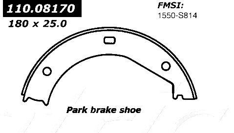 1984, 1983, 1982 BMW 633CSi Parking Brake Shoe
