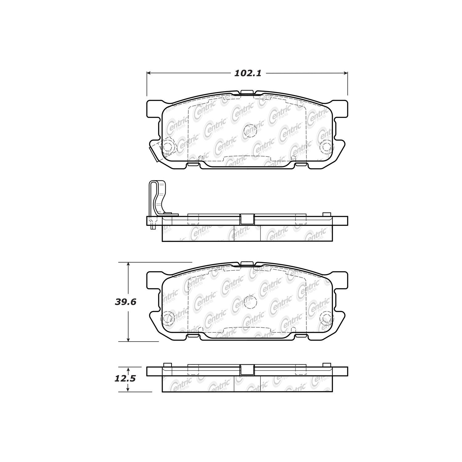 2005, 2004, 2003, 2002, 2001 Mazda Miata Disc Brake Pad Set
