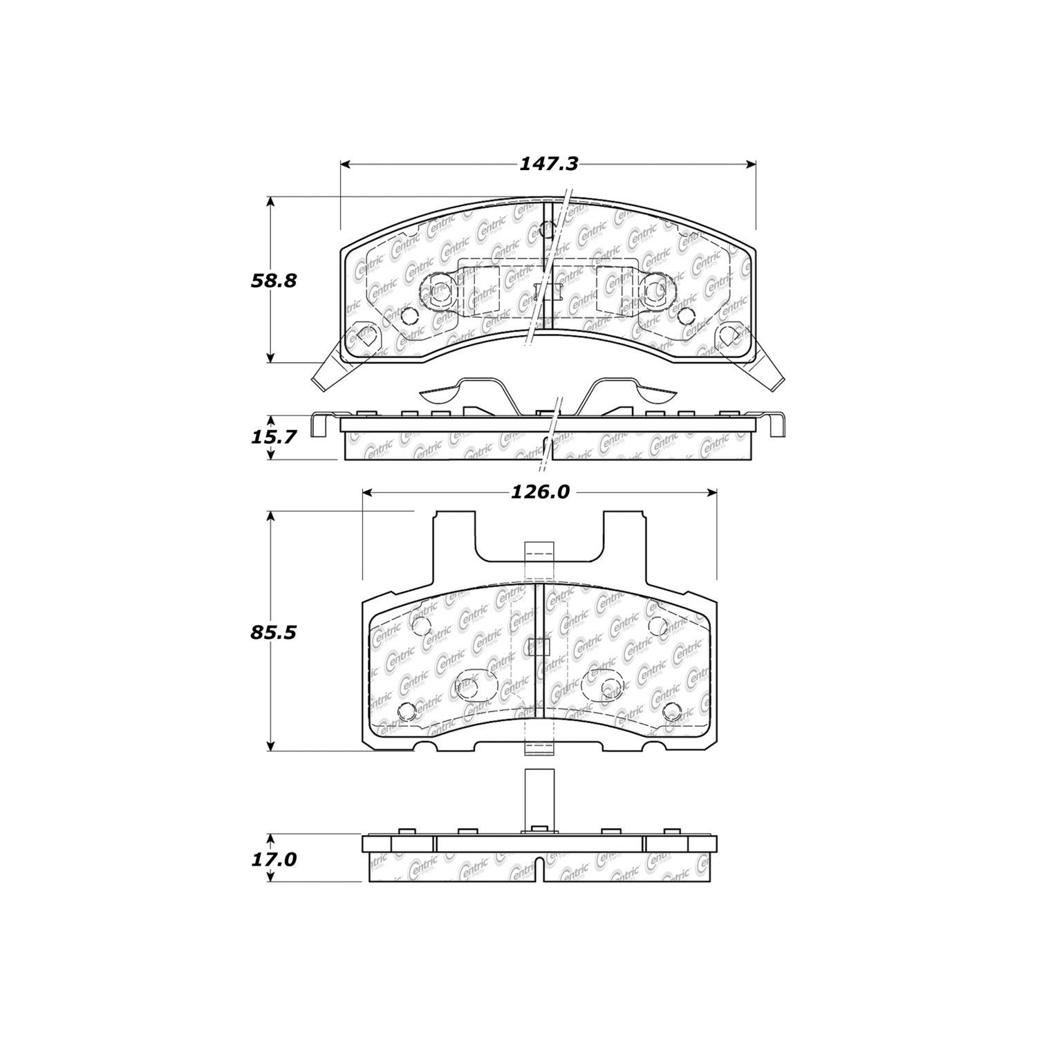 2000, 1999, 1998, 1997, 1996, 1995, 1994, 1993, 1992, 1991, 1990, 1989, 1988 GMC C3500 Suburban Disc Brake Pad Set