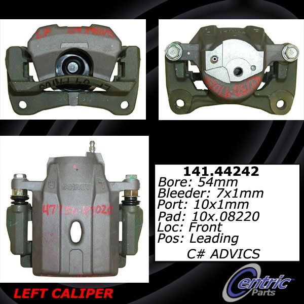 2009, 2008, 2007, 2006, 2005, 2004 Toyota Prius Disc Brake Caliper