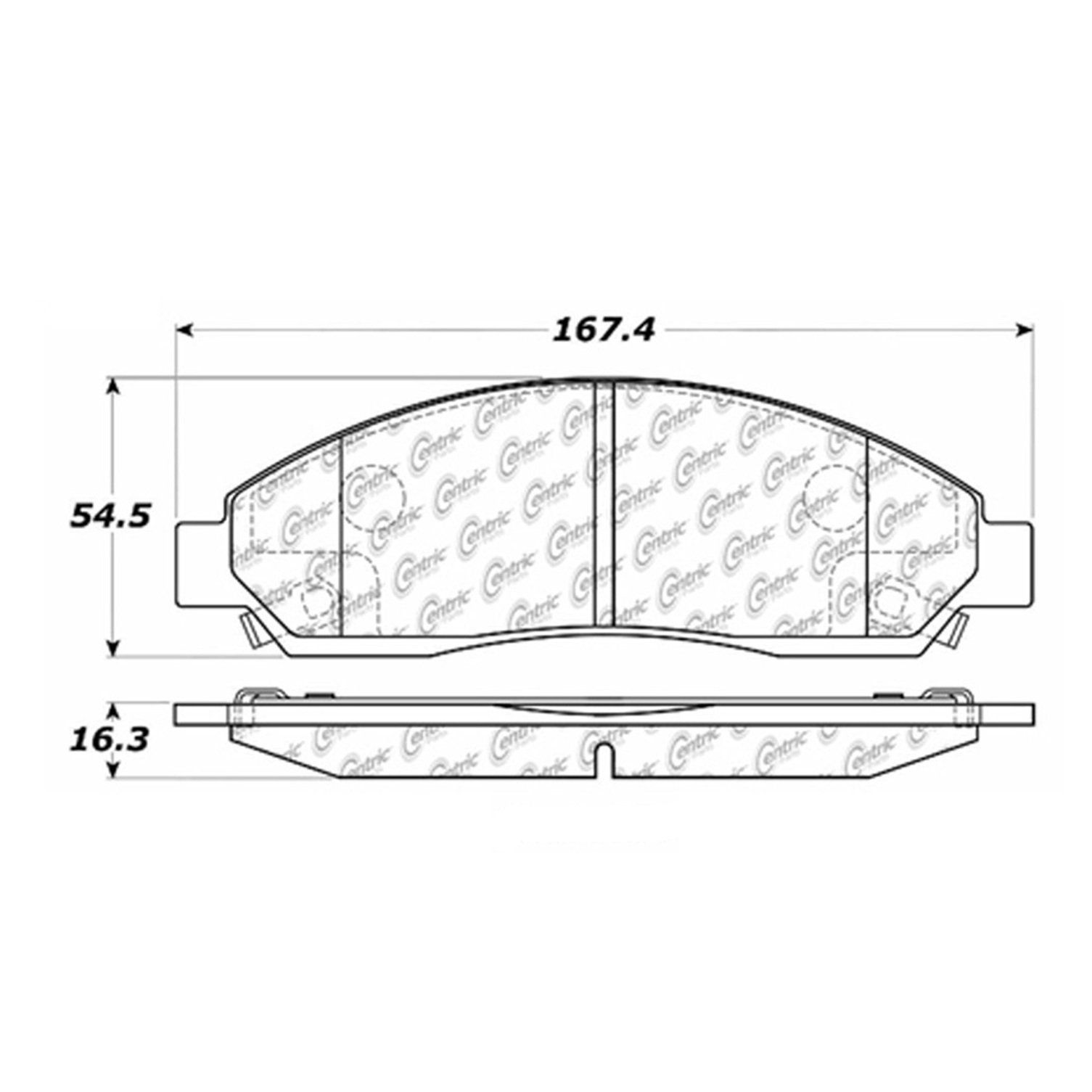 2007 Isuzu i-370 Disc Brake Pad - Front (Centric 102.10390)