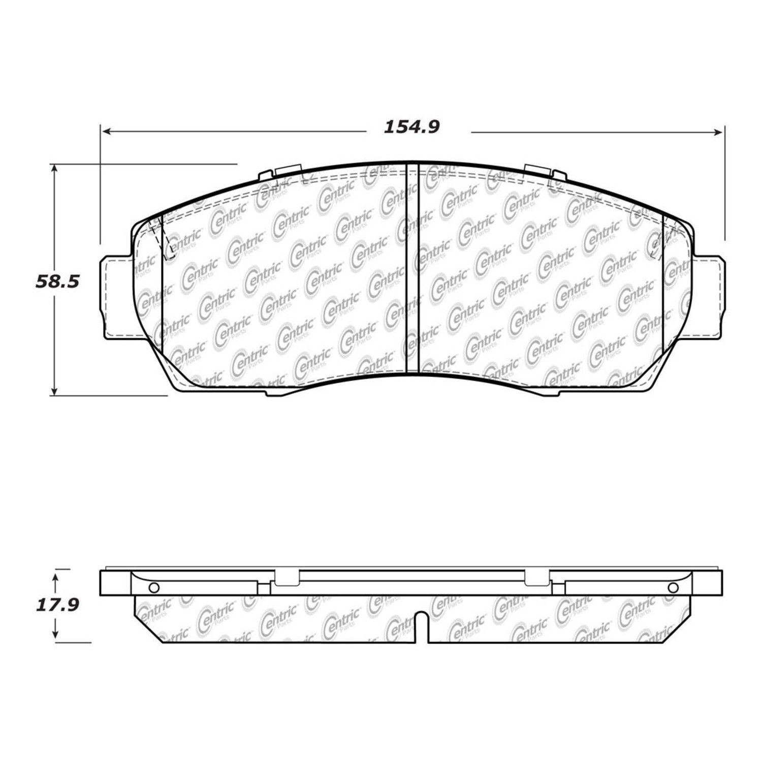 2019, 2018, 2017, 2016 Subaru Legacy Disc Brake Pad Set