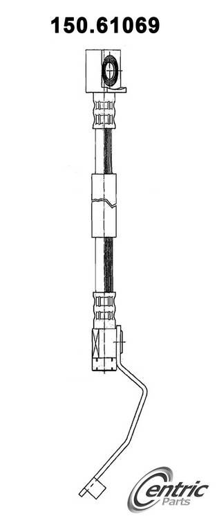 1997, 1996, 1995 Ford Crown Victoria Victoria Brake Hydraulic Hose