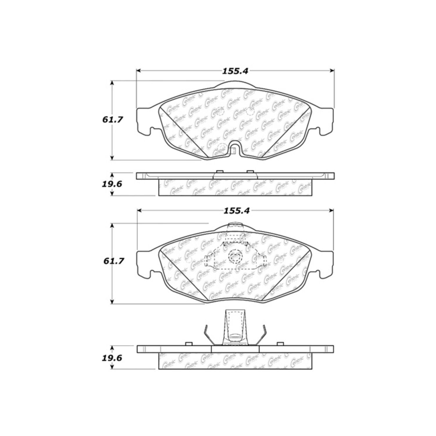 2006, 2005, 2004, 2003, 2002, 2001 Dodge Stratus Disc Brake Pad Set
