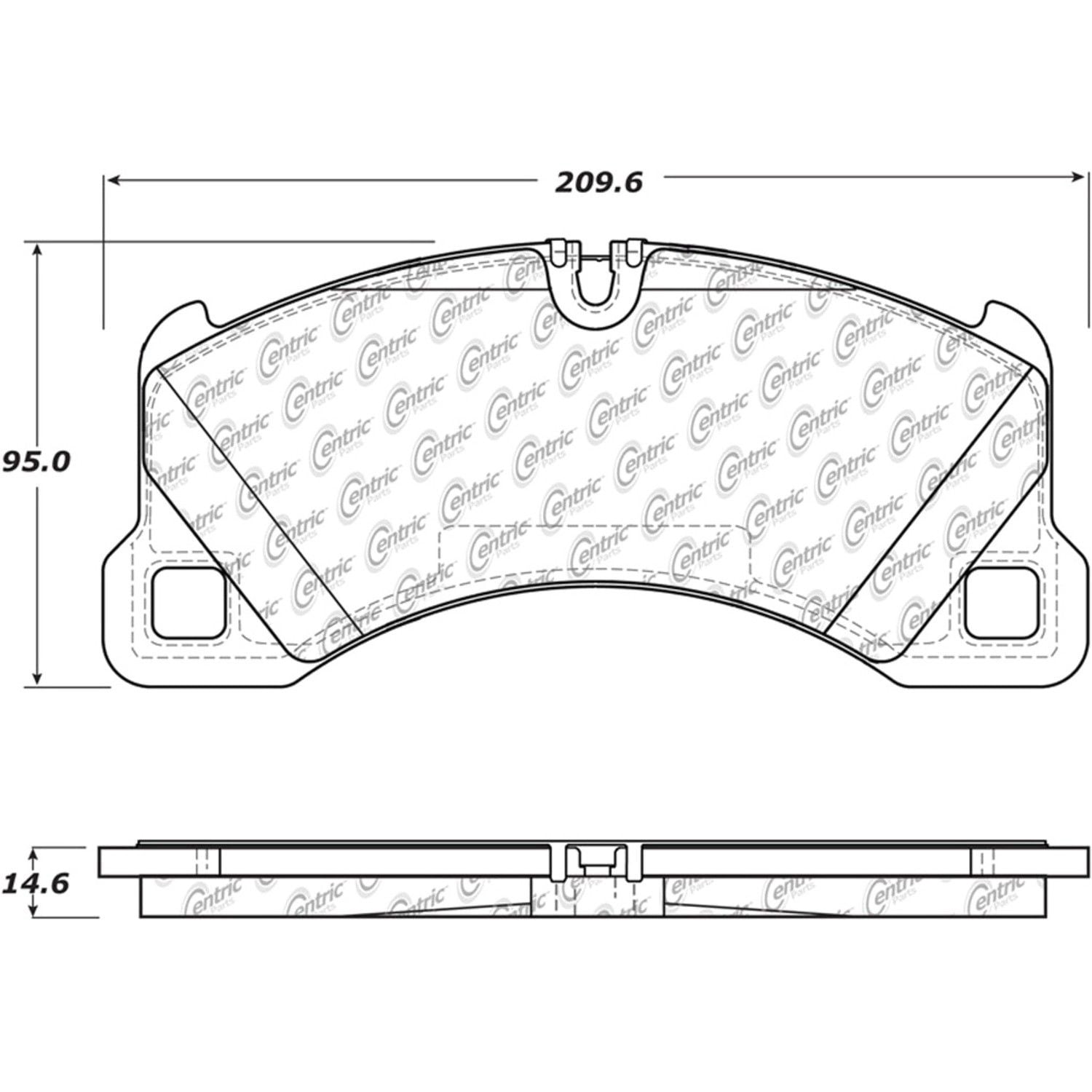 2020, 2019, 2018, 2017, 2016, 2015, 2014, 2013, 2012, 2011, 2010, 2009, 2008 Porsche Cayenne Disc Brake Pad Set