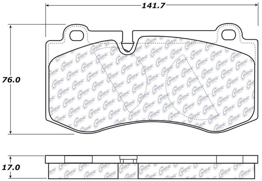 2014, 2013, 2012, 2011, 2010, 2009, 2008, 2007 Mercedes-Benz CL600 2007-2014 Mercedes-Benz CL550 Disc Brake Pad Set