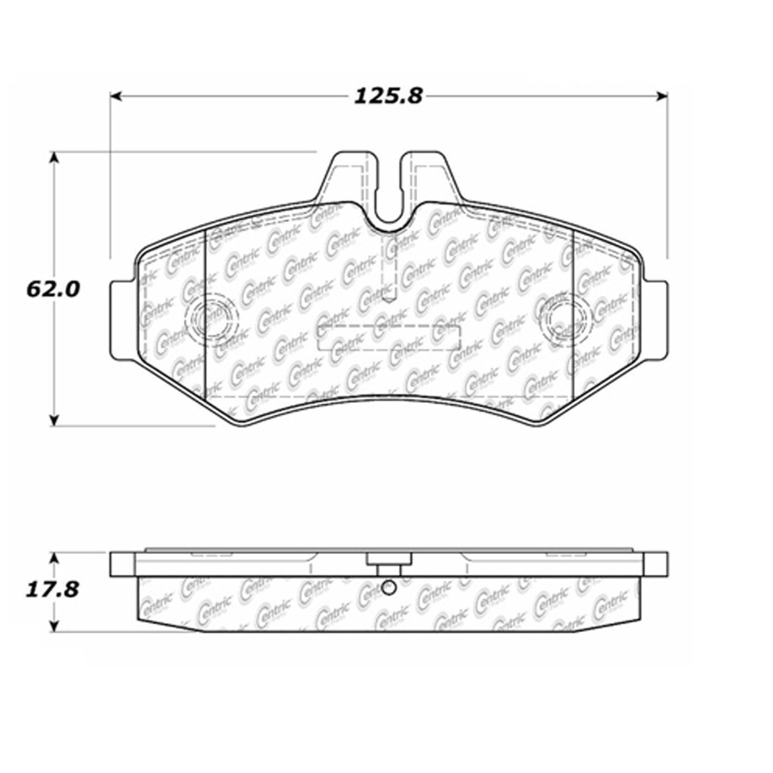 2006, 2005, 2004, 2003, 2002 Freightliner Sprinter 2500 2002-2006 Mercedes-Benz G500 Disc Brake Pad Set