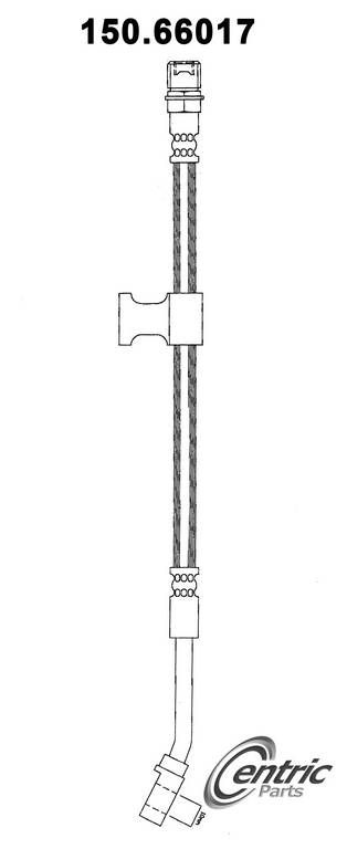 1999, 1998, 1997, 1996, 1995, 1994, 1993, 1992, 1991 GMC P3500 Brake Hydraulic Hose