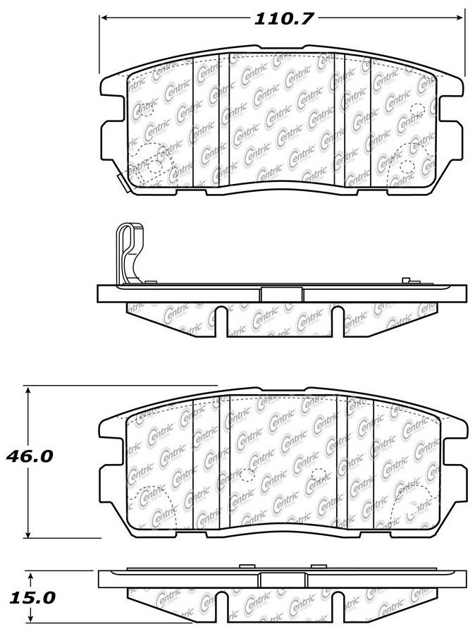 2017, 2016, 2015, 2014, 2013, 2012, 2011, 2010, 2009, 2008, 2007 Chevrolet Equinox Sport Disc Brake Pad Set