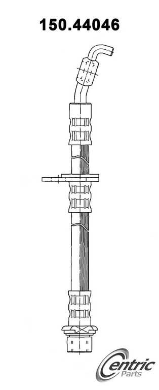 1996, 1995, 1994, 1993, 1992 Lexus ES300 Brake Hydraulic Hose