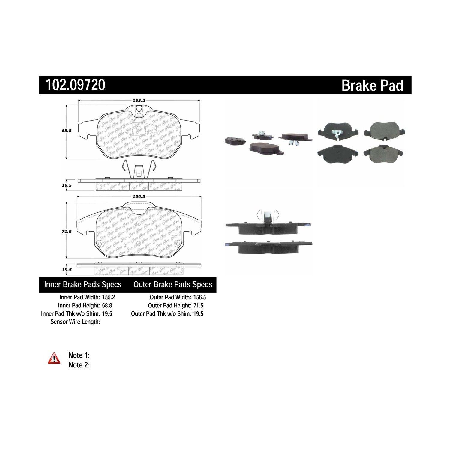 2011, 2010, 2009, 2008, 2007, 2006, 2005, 2004, 2003 Saab 9-3 Disc Brake Pad Set