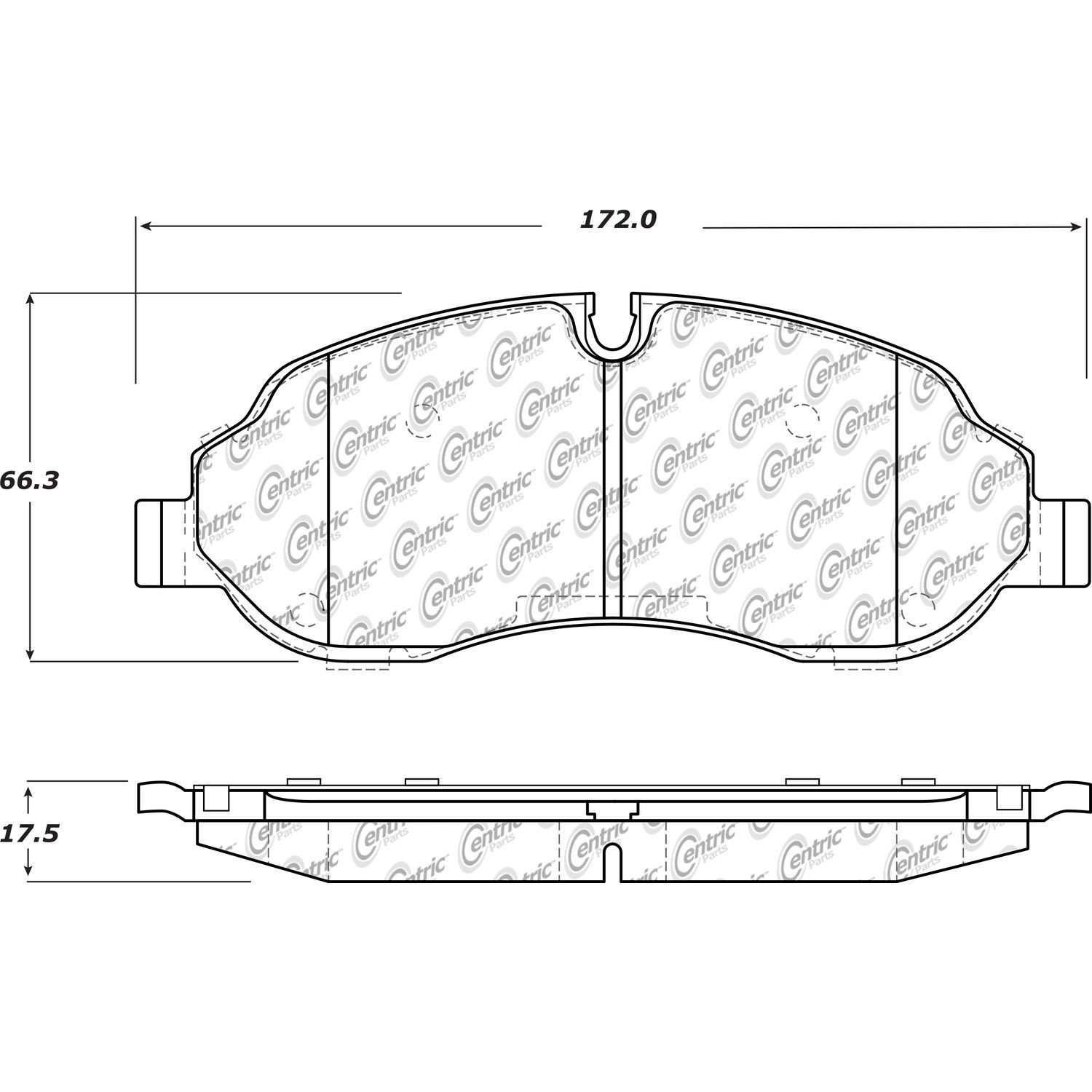 2017, 2016 Ford Transit Disc Brake Pad Set