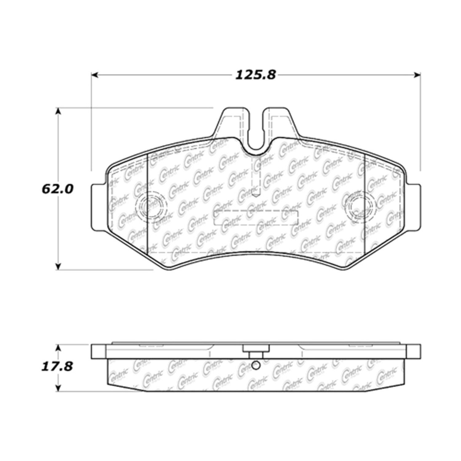 2006, 2005, 2004, 2003, 2002 Freightliner Sprinter 2500 2002-2006 Mercedes-Benz G500 Disc Brake Pad Set