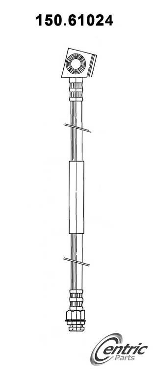 1994, 1993, 1992, 1991, 1990, 1989, 1988, 1987, 1986, 1985, 1984, 1983, 1982, 1981 Lincoln Town Car Squire Brake Hydraulic Hose