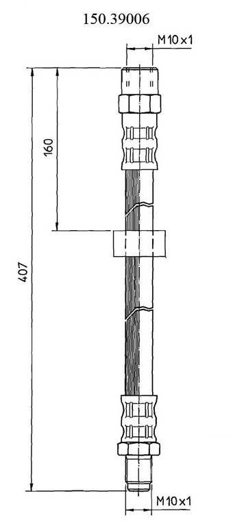 1998, 1997 Volvo V90 Brake Hydraulic Hose