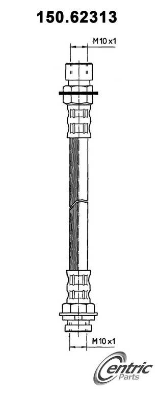 1991, 1990, 1989, 1988, 1987, 1986, 1985, 1984, 1983, 1982 Pontiac 6000 Brake Hydraulic Hose