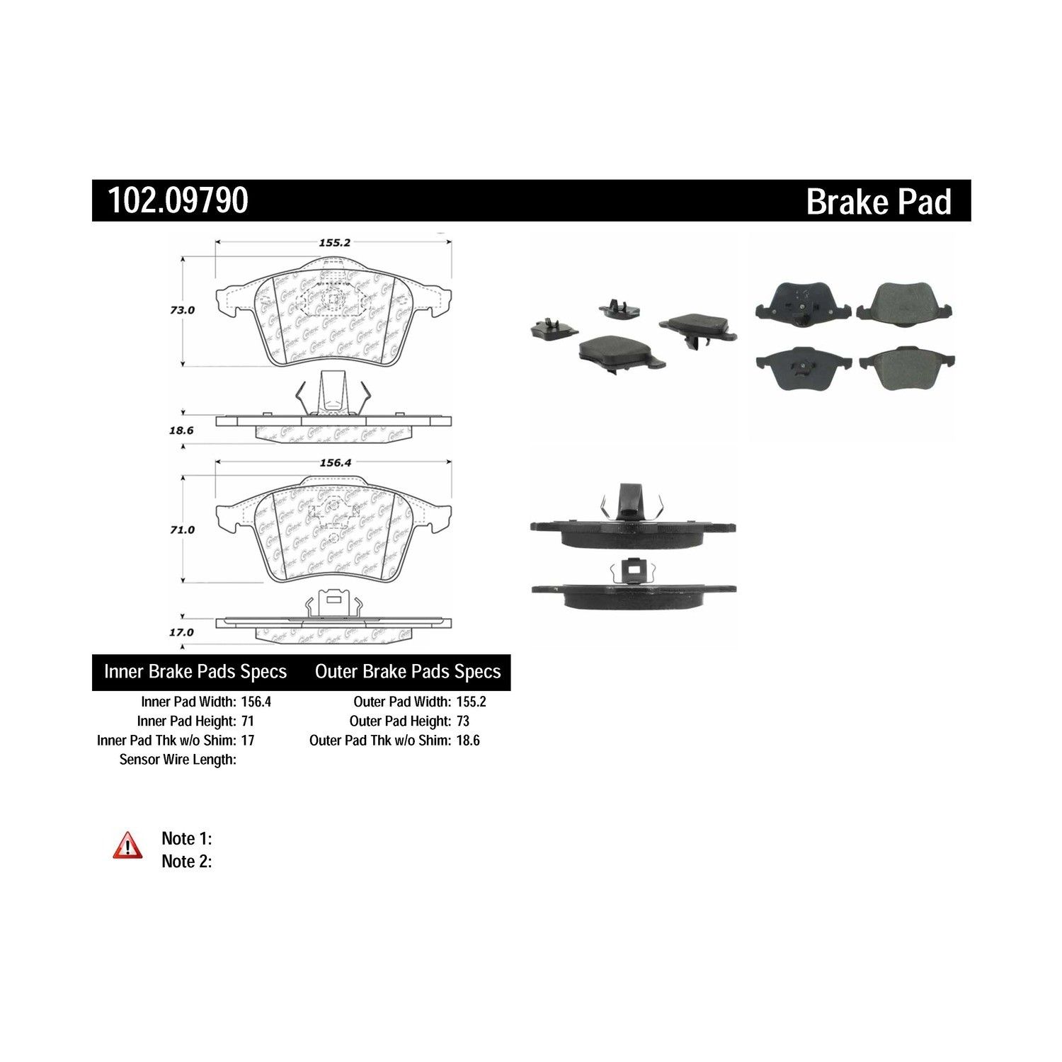 2010 Ford Focus Disc Brake Pad Set
