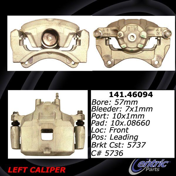 2016, 2015, 2014, 2013, 2012, 2011, 2010, 2009, 2008 Mitsubishi Lancer Disc Brake Caliper
