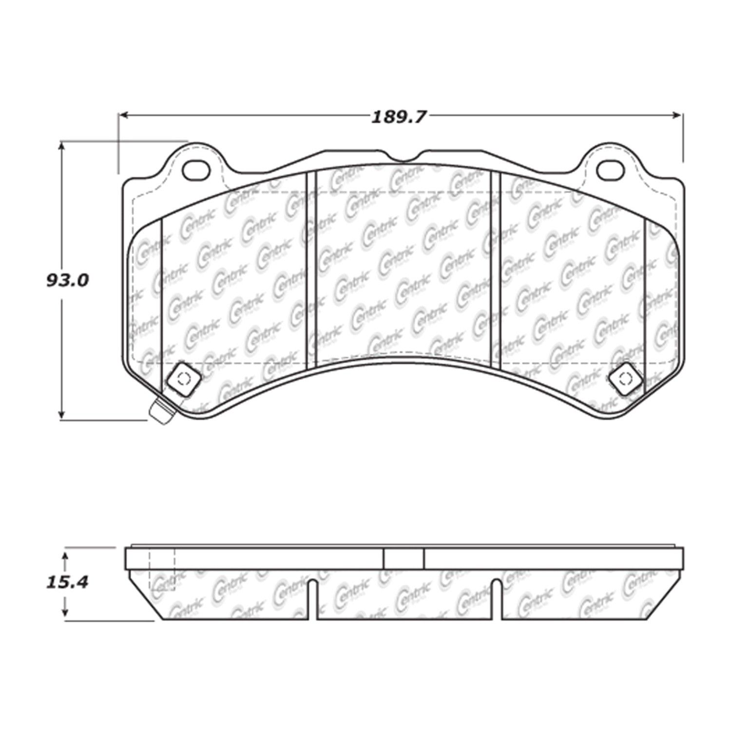 2019, 2018, 2017, 2016 Cadillac ATS Disc Brake Pad Set