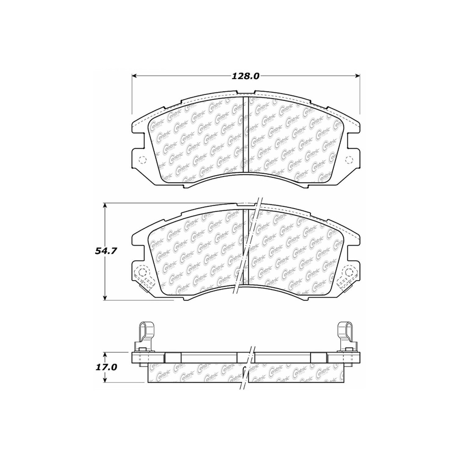 1996, 1995, 1994, 1993, 1992, 1991, 1990 Subaru Legacy Disc Brake Pad Set