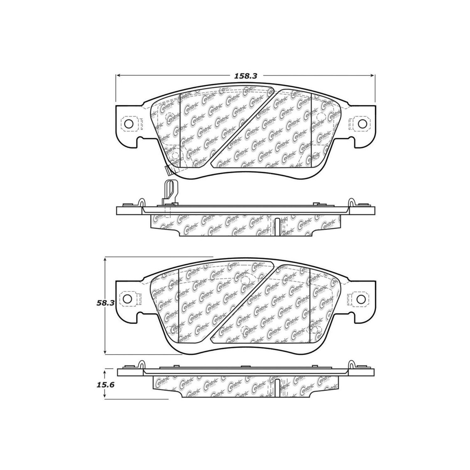 2008, 2007 INFINITI G35 Disc Brake Pad Set