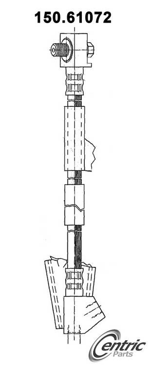 2007, 2006, 2005, 2004, 2003, 2002, 2001, 2000, 1999, 1998, 1997, 1996 Ford Taurus Brake Hydraulic Hose