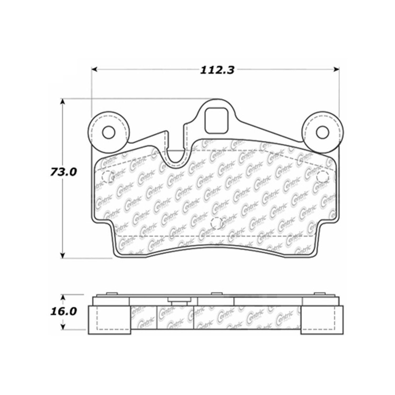 2010, 2009, 2008, 2007, 2006, 2005, 2004, 2003 Porsche Cayenne Disc Brake Pad Set