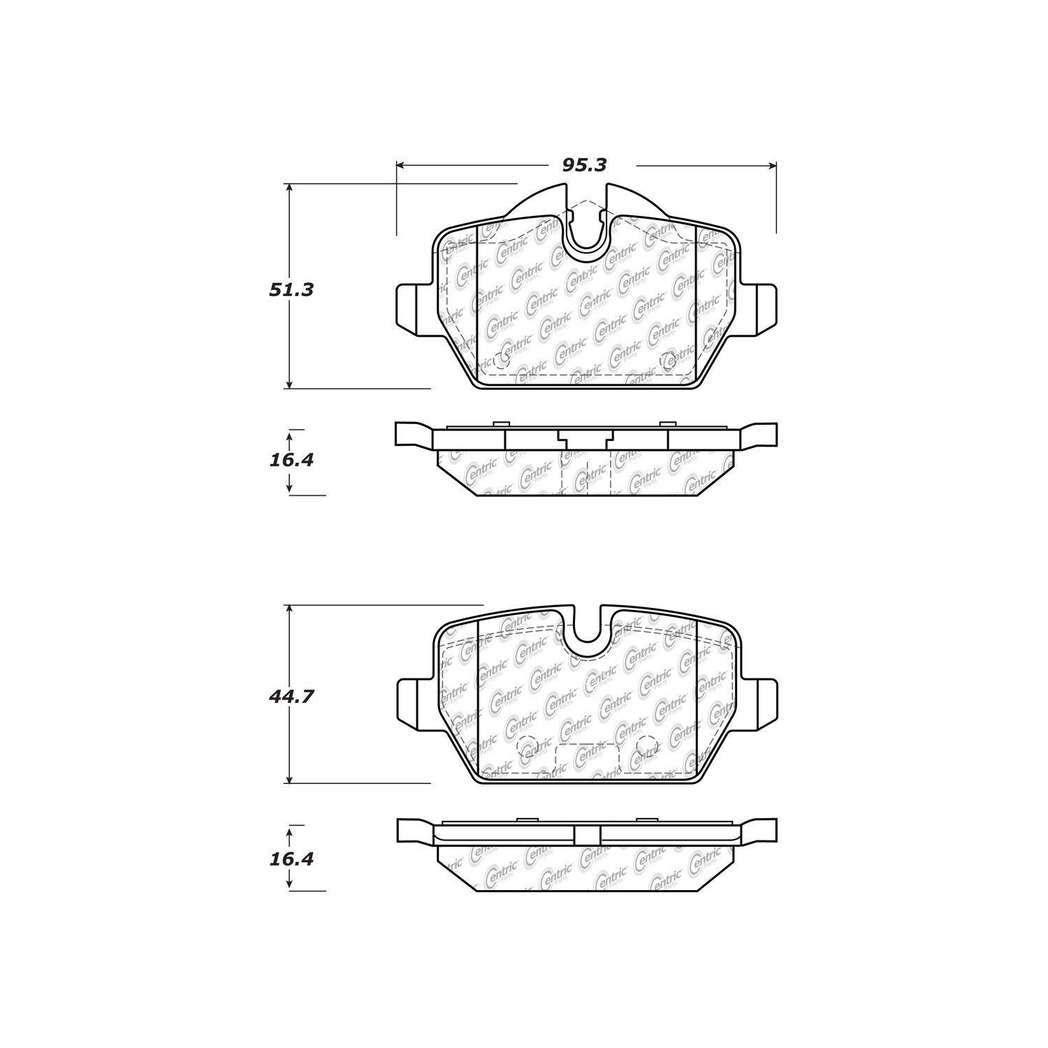2016, 2015, 2014, 2013 Mini Cooper Paceman Countryman Disc Brake Pad Set