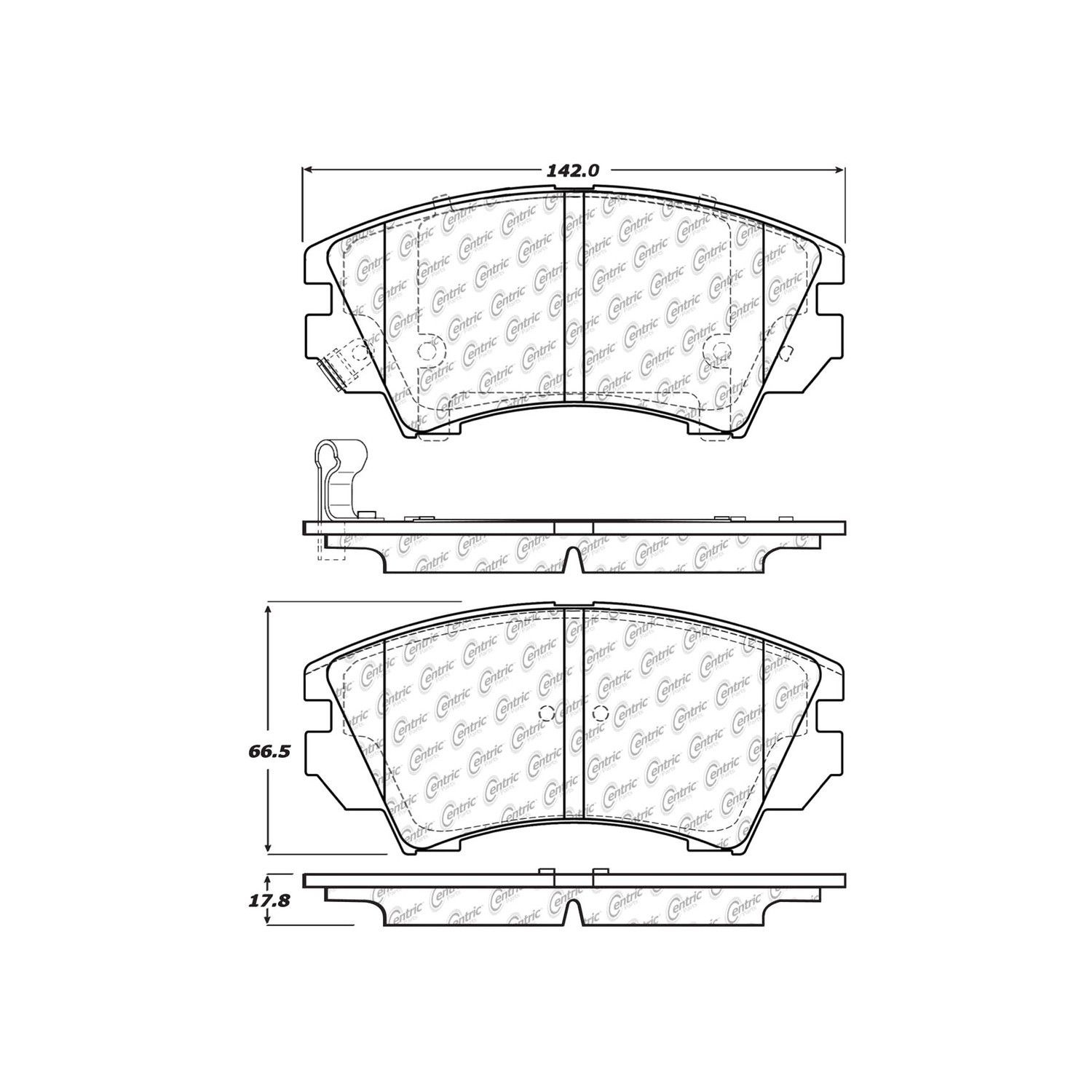 2011 Saab 9-5 Disc Brake Pad Set
