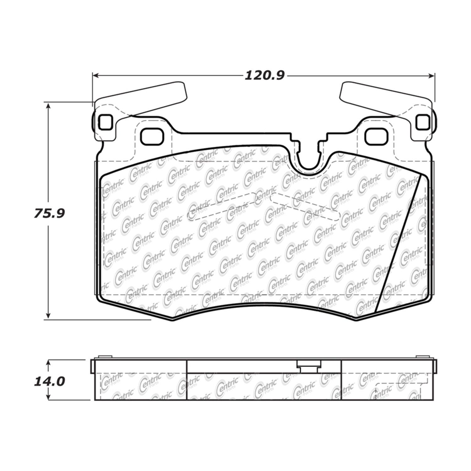 2015, 2014, 2013, 2012, 2011, 2010, 2009 Mini Cooper Disc Brake Pad Set