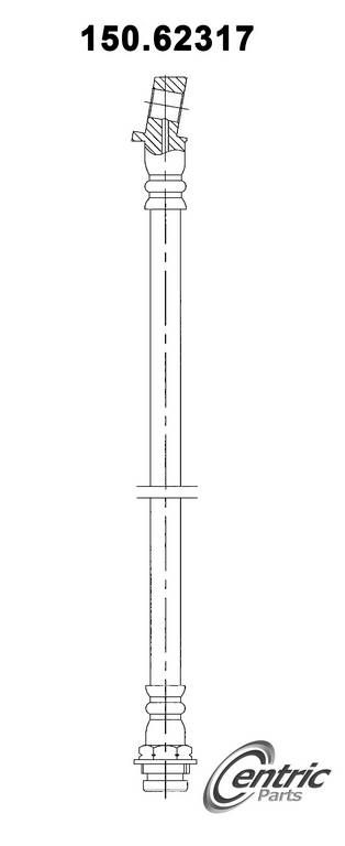 1992, 1991, 1990, 1989, 1988, 1987, 1986, 1985, 1984 Pontiac Firebird Brake Hydraulic Hose