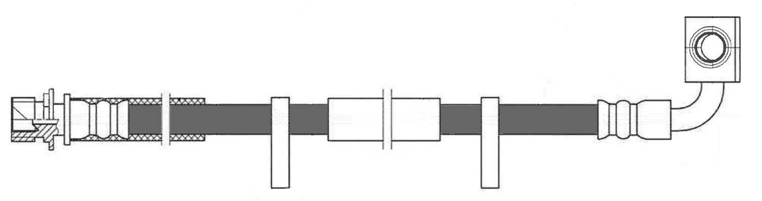 2011, 2010, 2009, 2008, 2007 Dodge Nitro Brake Hydraulic Hose